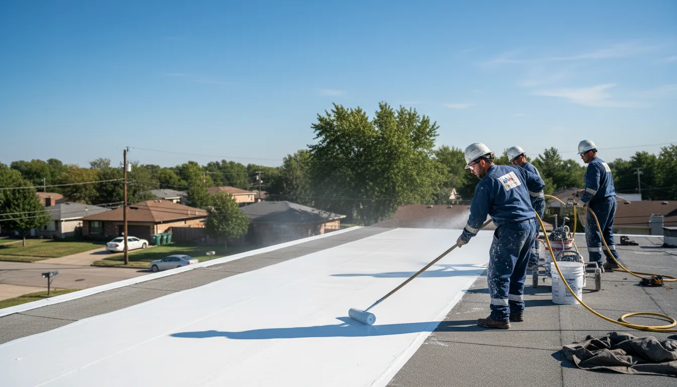 Commercial roof coating in Braceville, IL near me